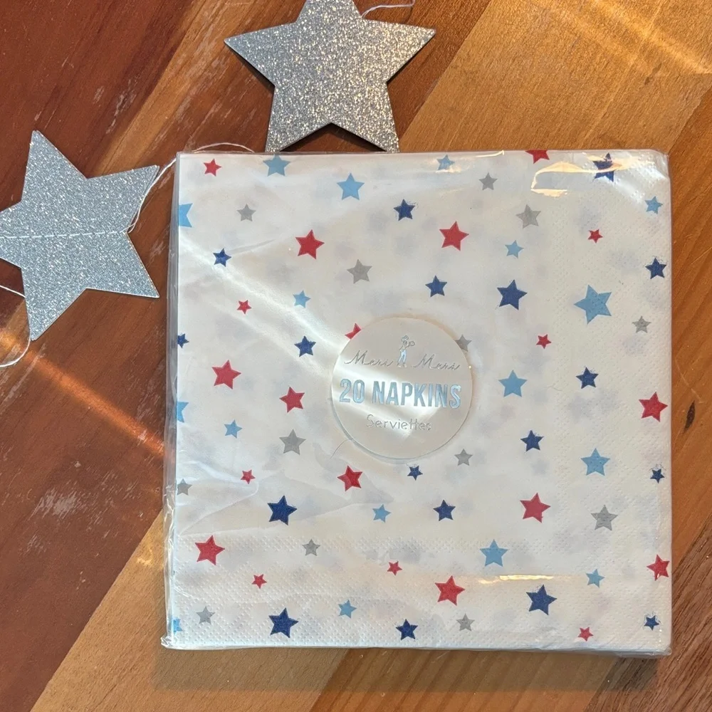 Patriotic Party Supplies Set with Hat and Decorations